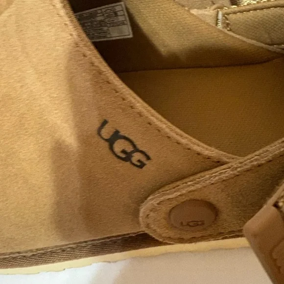 UGG Brown Suede Slip-On Loafers - Picture 6 of 8